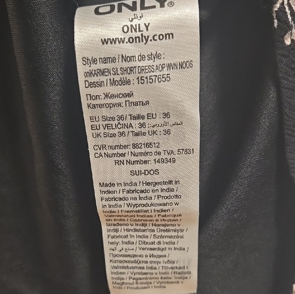 Only Black Midi Sundress With A Floral Print - Picture 3 of 8